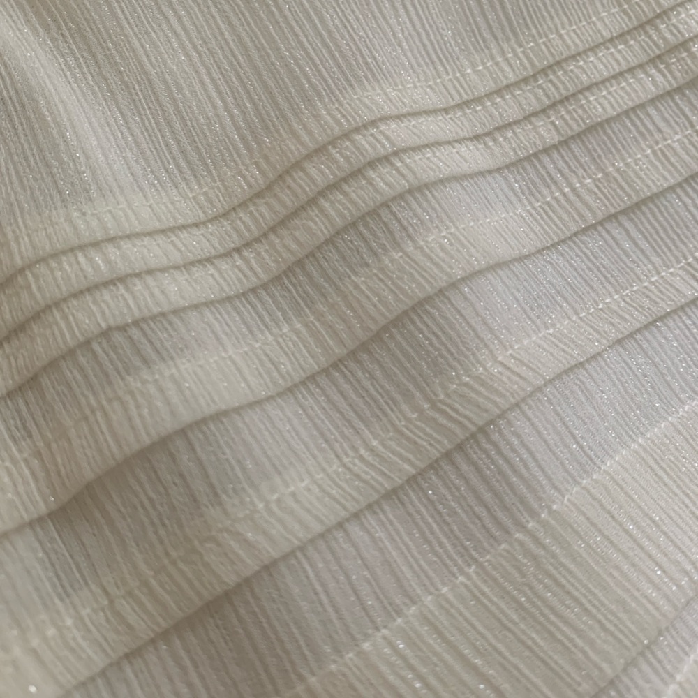 Express Cream Ribbed Fitted Tank Top - Picture 3 of 6